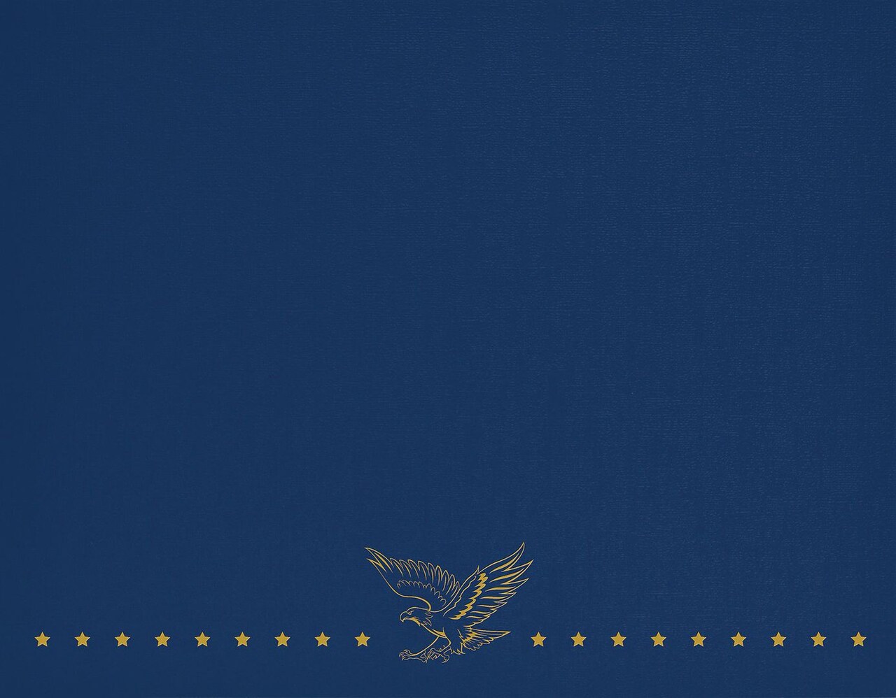 Great Papers! Certificate Cover with Gold Foil, Patriotic, Navy, 12" x 9.375"(folded) with Die-Cuts for 8.5" x 11" Document, 5 Count